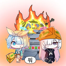 This is a pixiv picture whose title is 서버가 맛이 가면.