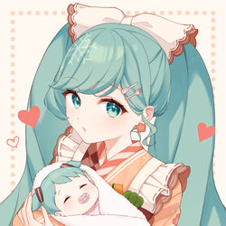 This is a pixiv picture whose title is ママ！.