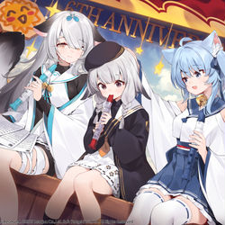 This is a pixiv picture whose title is アズールレーン 6周年.