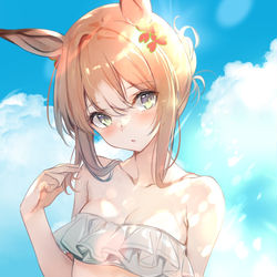 This is a pixiv picture whose title is 水着殿下.