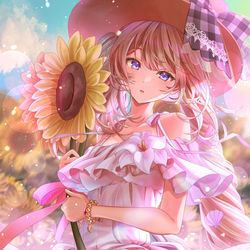 This is a pixiv picture whose title is 🌻.
