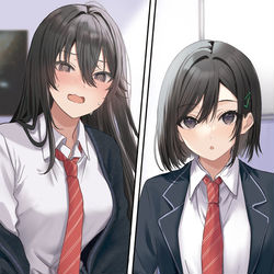 This is a pixiv picture whose title is バレバレな清水さん.