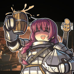This is a pixiv picture whose title is met a weirdo in Irithyll Kitchen.