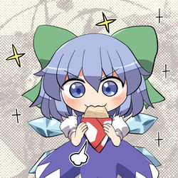 This is a pixiv picture whose title is チルノVSクレープ.