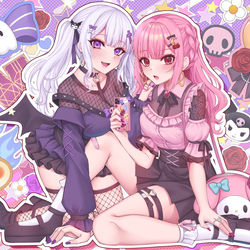 This is a pixiv picture whose title is 【香港Vtuber】星芽x幽怜.