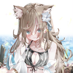 This is a pixiv picture whose title is 猫型の貝.