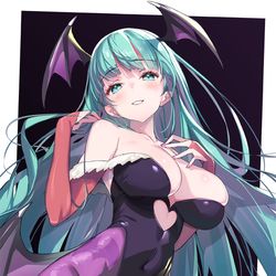 This is a pixiv picture whose title is Morrigan.