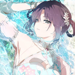 This is a pixiv picture whose title is ディライトサマー透.
