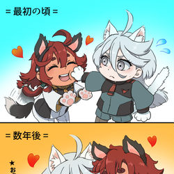 This is a pixiv picture whose title is けもみみスレッタとミオリネさん.