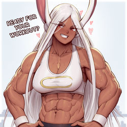 This is a pixiv picture whose title is Gym Miruko.