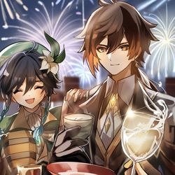 This is a pixiv picture whose title is 神々の宴会.