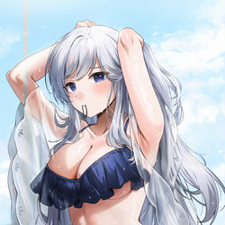 This is a pixiv picture whose title is commission.