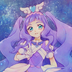 This is a pixiv picture whose title is キュアマジェスティ.