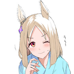 This is a pixiv picture whose title is トレセン音頭ウインク練習.