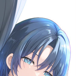 This is a pixiv picture whose title is 壁ドン 青くん.