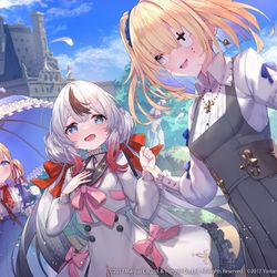 This is a pixiv picture whose title is お仕事【アズールレーン】6周年記念イラスト.