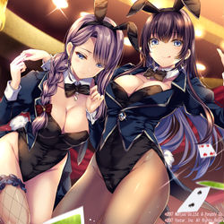 This is a pixiv picture whose title is バニーガール姉妹　【アズレン】.