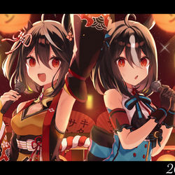 This is a pixiv picture whose title is おりうま.
