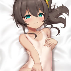 This is a pixiv picture whose title is 自分のエロさを理解している夏色まつり.