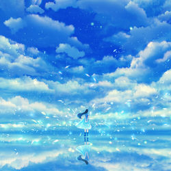 This is a pixiv picture whose title is 想爽の晩夏.