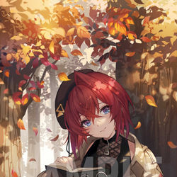 This is a pixiv picture whose title is 読書の秋.