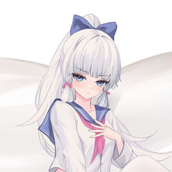This is a pixiv picture whose title is 神里綾華.
