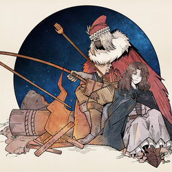 This is a pixiv picture whose title is Merchant Kalé & Melina.