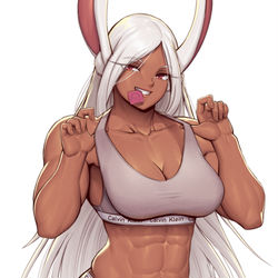 This is a pixiv picture whose title is Miruko in underwear.