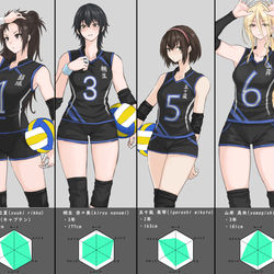 This is a pixiv picture whose title is バレー女子's.