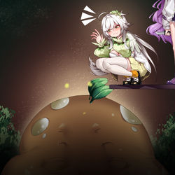 This is a pixiv picture whose title is 豚は誰.
