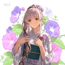 This is a pixiv picture whose title is 残暑ゆらゆら申し上げます.