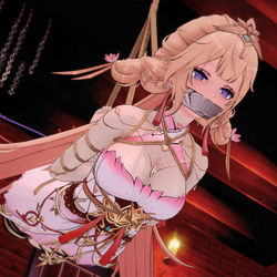 This is a pixiv picture whose title is 被袭击的妃色~.
