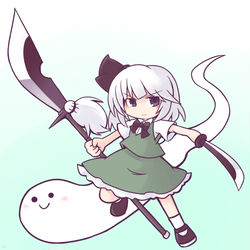 This is a pixiv picture whose title is 妖夢.