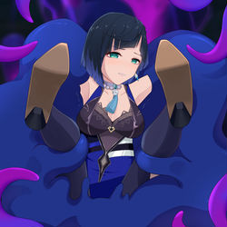 This is a pixiv picture whose title is 夜兰TK——「触手团子」.