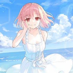 This is a pixiv picture whose title is 海.