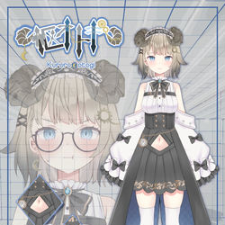 This is a pixiv picture whose title is 【お仕事】VTuber「枢オトギ」.