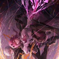 This is a pixiv picture whose title is Caelus & Kafka.
