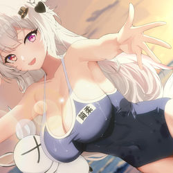 This is a pixiv picture whose title is 水着.