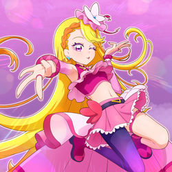 This is a pixiv picture whose title is キュアバタフライ.