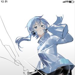 This is a pixiv picture whose title is 📱⚡︎.