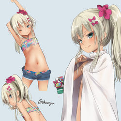 This is a pixiv picture whose title is 続・水着グレ.