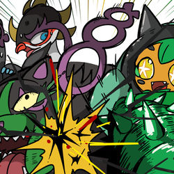 This is a pixiv picture whose title is オラァーーッ！！！.