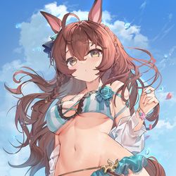 This is a pixiv picture whose title is 水着ブライトさん.