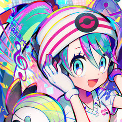 This is a pixiv picture whose title is エスパーミク.
