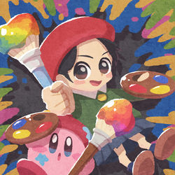 This is a pixiv picture whose title is アーティスト.