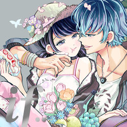 This is a pixiv picture whose title is ルカマリ新刊サンプル.