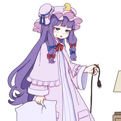 This is a pixiv picture whose title is コンセントが入らないぱちゅりー.