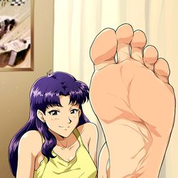 This is a pixiv picture whose title is Misato Katsuragi (Evangelion).