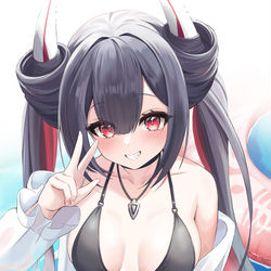 This is a pixiv picture whose title is 水着初月ちゃん.