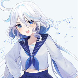 This is a pixiv picture whose title is セーラー服フリーナ.
